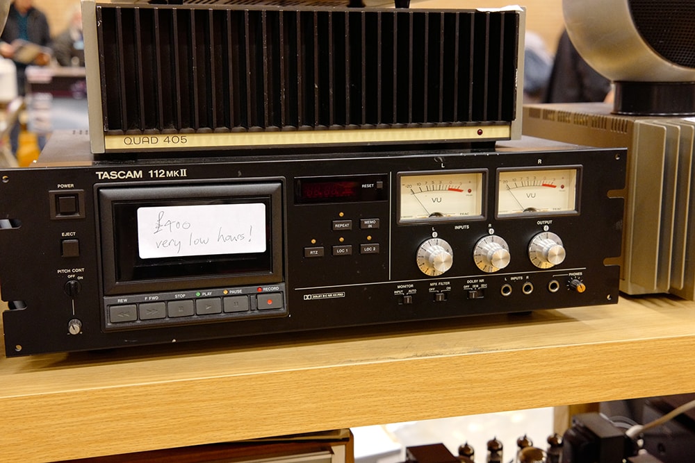 TASCAM's 112 Mk II cassette deck for £400 – snapped up by a young enthusiast.