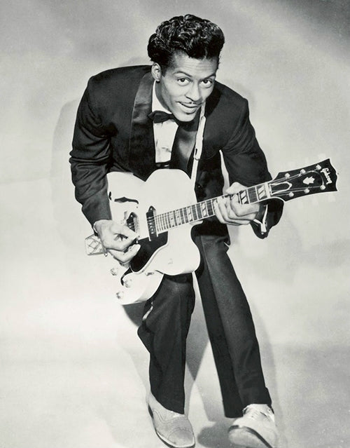 Chuck Berry promotional photo. Courtesy of Pickwick Records/Wikimedia Commons/public domain.