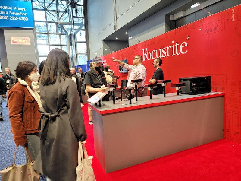 Focusrite offered new audio recording interfaces at AES 2022.