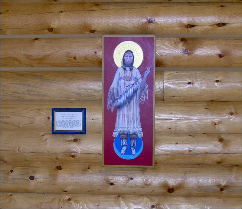 Image of White Buffalo Calf woman at the Sioux Spiritual Center in Howes, South Dakota. Courtesy of Wikimedia Commons/Raymond Bucko, SJ.