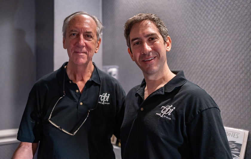Harry and Mat Weisfeld of VPI Industries, makers of turntables, tonearms, cartridges and accessories.