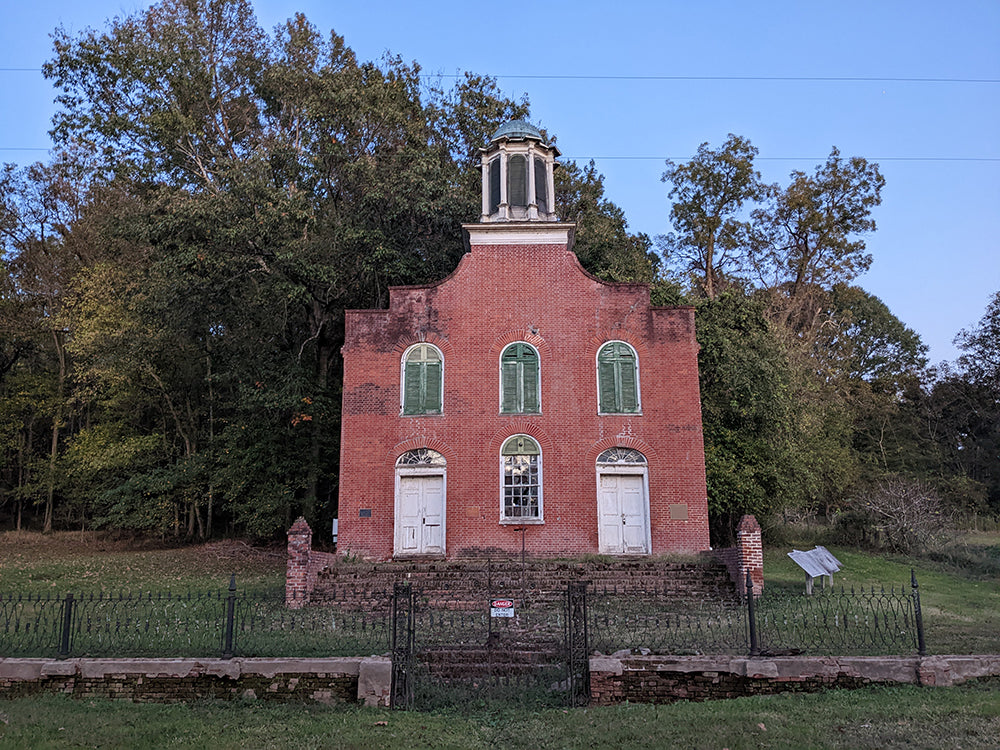 The supposedly haunted church.