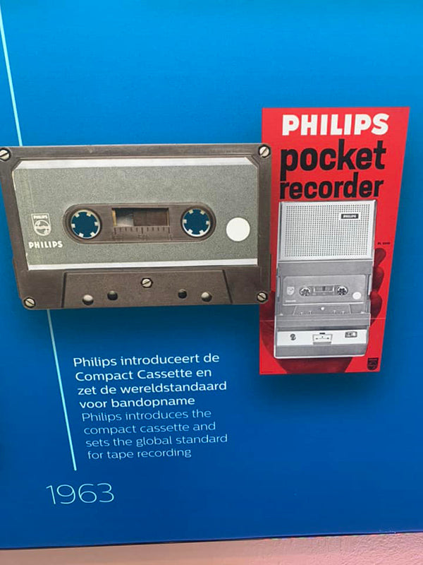 A circa 1963 Pocket Recorder cassette player.