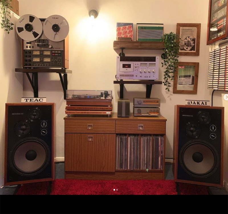 An image from HiFi David's Instagram page with the TEAC A-3340S on the upper left. Courtesy of HiFi David.