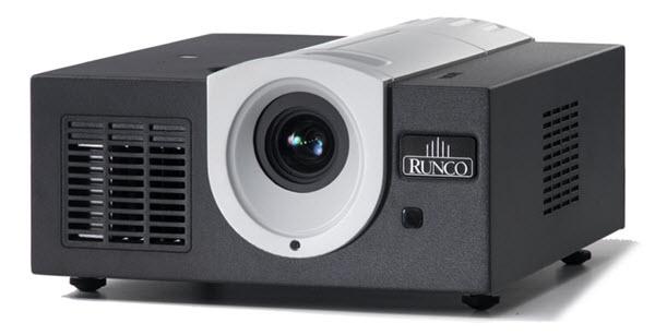 A Runco Reflection CL-410 video projector, introduced in 2005. It delivered 800 ANSI lumens, impressive in its day (current projectors can produce thousands of lumens).