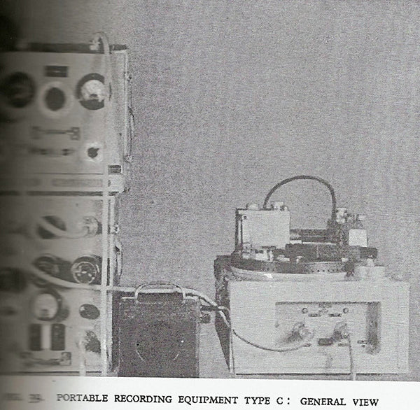 Above images: BBC disk recording machine Type C. From the BBC Recording Training Manual.