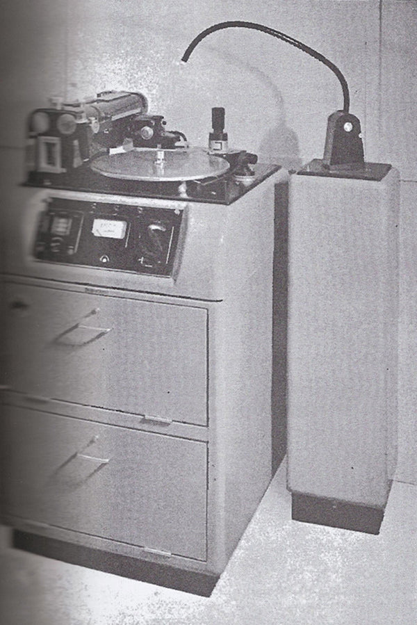 BBC disk recording machine, Type D. From the BBC Recording Training Manual.