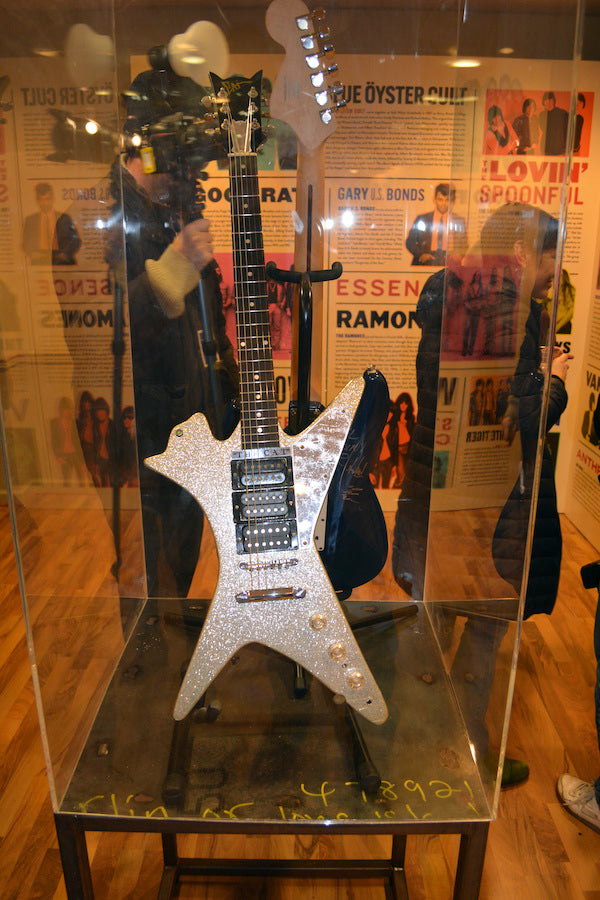 One of John "The Cat" Gatto's guitars. Look at it sideways!