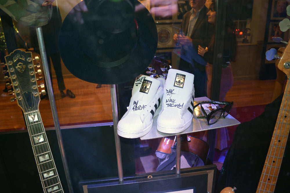 Walk this way: a pair of Run DMC's sneakers.